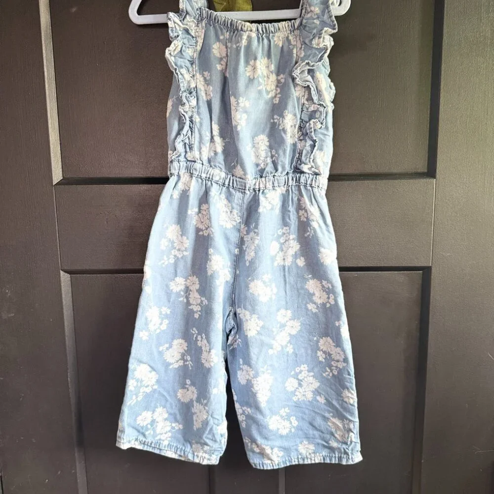 Denim OshKosh B'Gosh Jumpsuit with Floral Print - Size 2T